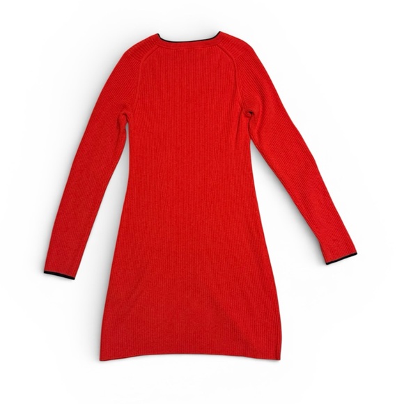 007 RAG & BONE Women's Liliana Long Sleeve Cashmere Sunburst Dress, Large - Picture 4 of 14